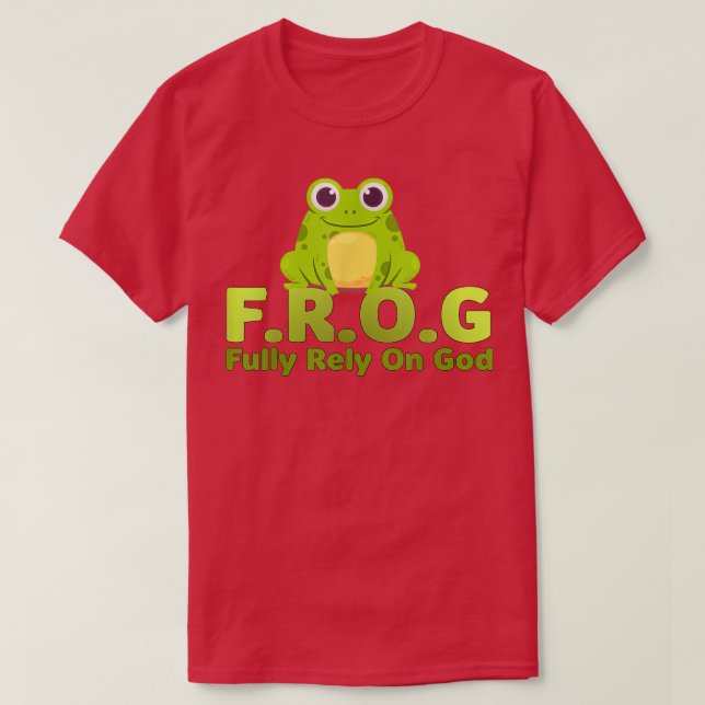 Camiseta A definição engraçada do sapo depende totalmente d (Frente do Design)