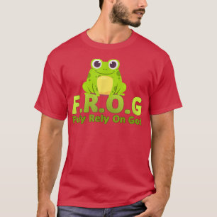 Camiseta A definição engraçada do sapo depende totalmente d