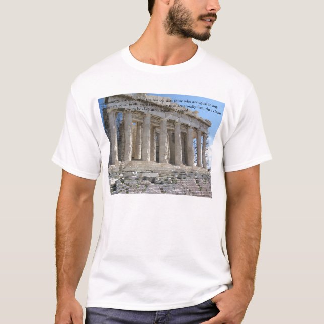 Camiseta A democracia levanta-se fora da noção…. (Frente)