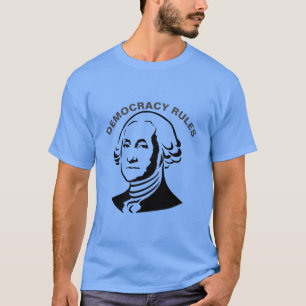 Camiseta A Democracia Manda, edite o texto para personaliza