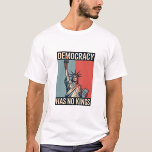 Camiseta A Democracia Não Tem Reis Status de Liberdade Amer