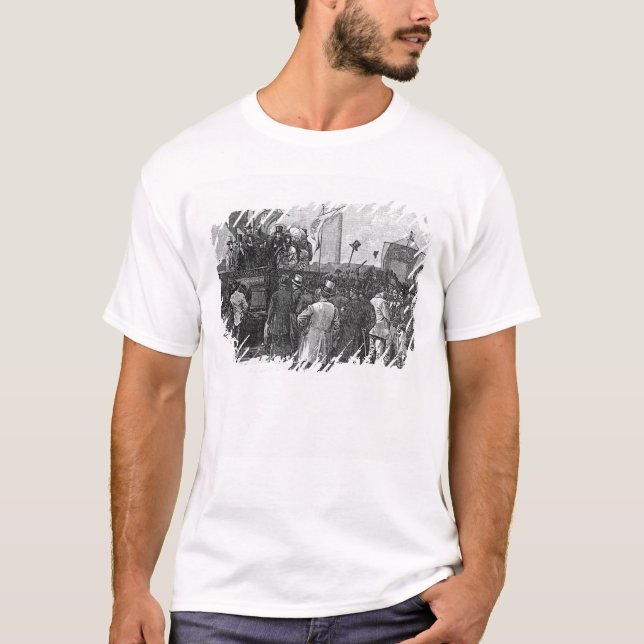 Camiseta A demonstração do Chartist em Kennington (Frente)