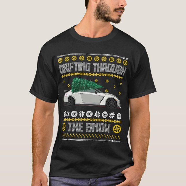 Camiseta à deriva na neve 2 (Frente)