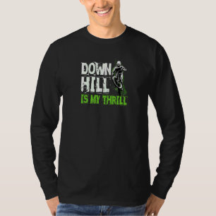 Camiseta A descida É A Minha Bicicleta Mtb De Montanha Que