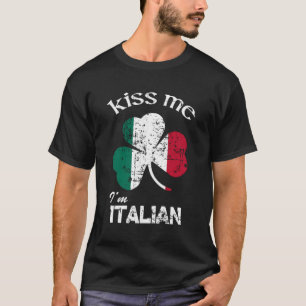 Camiseta A Desgraça Beija-Me Sou Dia de São Patrício Italia