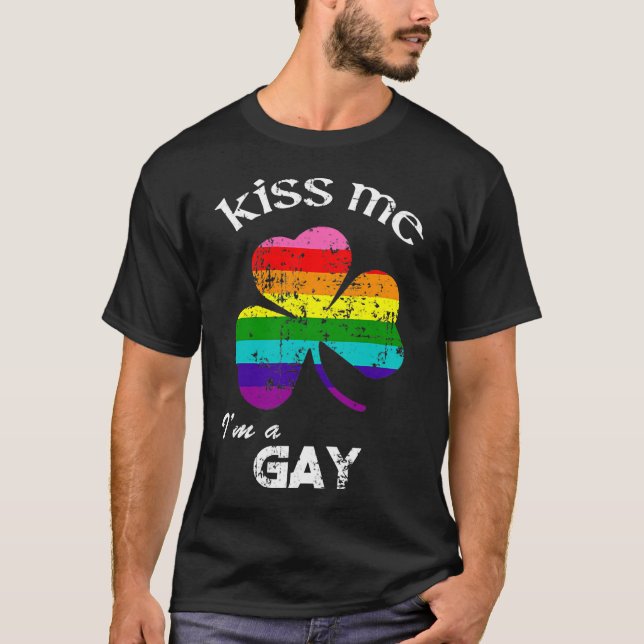 Camiseta "A Desgraça me beije" "Sou Gay, Rua de Camisas" "D (Frente)