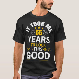 Camiseta A design de 55 Anos Me Levou 55 Anos