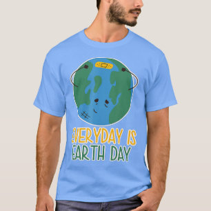 Camiseta A Design do Dia da Terra legal ama os anseios ambi