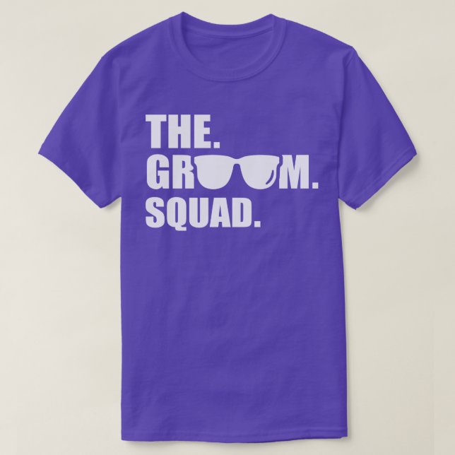 Camiseta A despedida de solteiro do Groom Squad (Frente do Design)