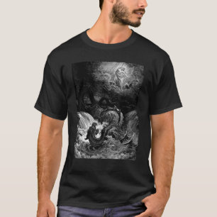 Camiseta A Destruição de Leviatã Gustave Dore Bíblica