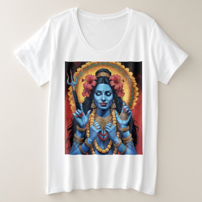 Camiseta A Destruidora do Mal Deusa Kali (Frente do Design)