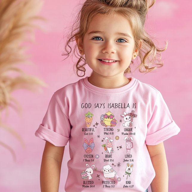 Camiseta A Deus Diz Eu Sou Personalizado Páscoa (Criador carregado)