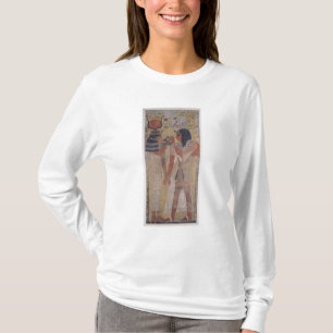 Camiseta A deusa Hathor que coloca o colar mágico