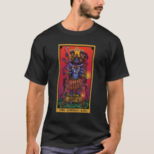 Camiseta A Deusa Kali O Feroz Cartão Tarot Hindu Em