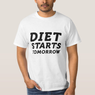 Camiseta A Dieta Começa Amanhã