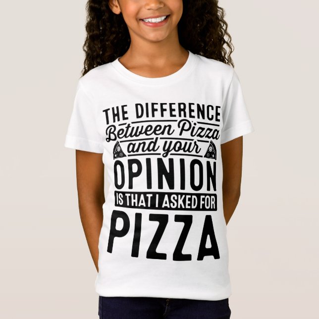 Camiseta A Diferença Entre Pizza E Pizza I (Frente)