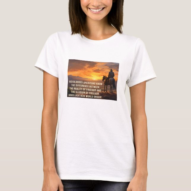 Camiseta A diferença - pôr do sol (luz) (Frente)