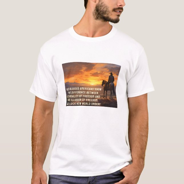 Camiseta A diferença - pôr do sol (luz) (Frente)