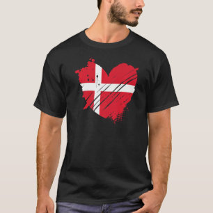 Camiseta A Dinamarca Flag I love Denmark in my DNA for D