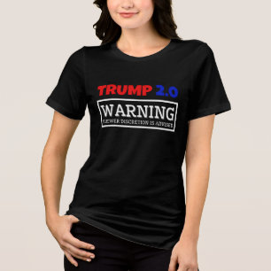 CAMISETA A DISCREÇÃO DO VISUALIZADOR DO TRUMP 2.0 É ACONSEL