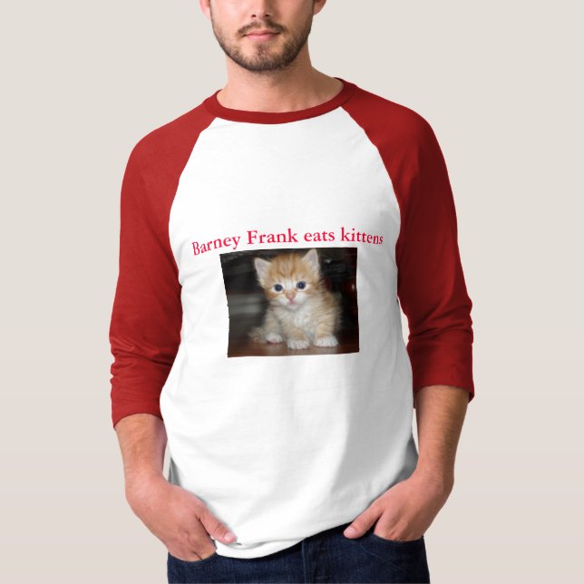 Camiseta A discussão Frank come gatinhos (Frente)
