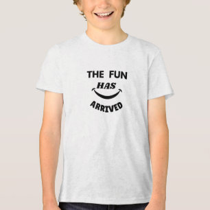 Camiseta A diversão chegou a crianças engraçadas Tshirt
