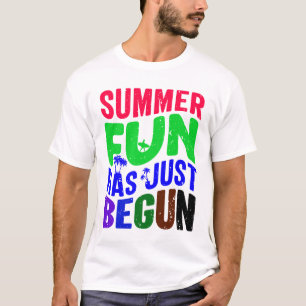 Camiseta A Diversão De Verão Acabou De Começar