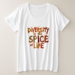 Camiseta A Diversidade é o Temperinho da Vida - Espaço Segu