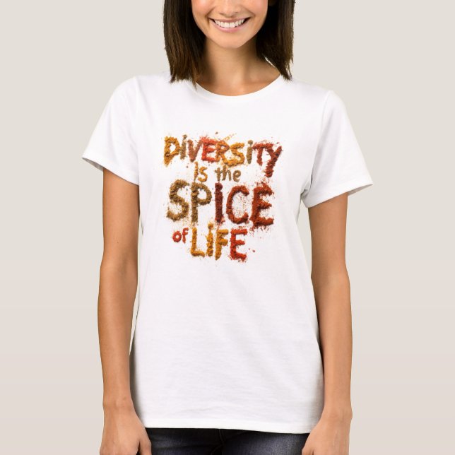 Camiseta A Diversidade é o Tempero da Vida - Espaço Seguro (Frente)