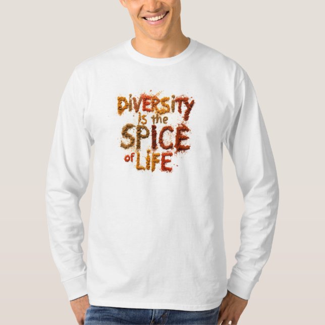 Camiseta A Diversidade é o Tempero da Vida - Espaço Seguro (Frente)