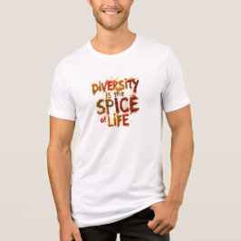 Camiseta A Diversidade é o Tempero da Vida - Espaço Seguro