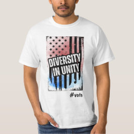 Camiseta A diversidade nas eleições presidenciais dos EUA e