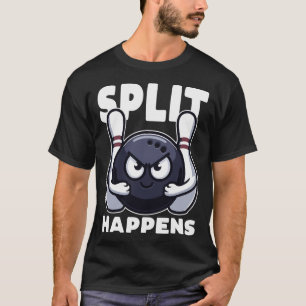 Camiseta A Divisão Acontece Com A Boliche Engraçada