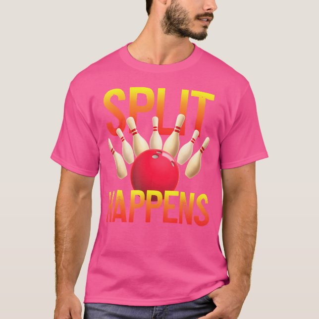 Camiseta A Divisão Acontece Com Boliches Engraçadas (Frente)