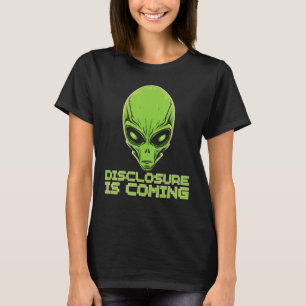 Camiseta A divulgação está chegando OVNIs Cabeça de Alieníg
