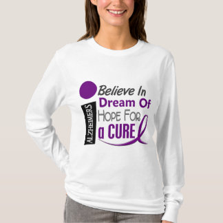 Camiseta A doença de Alzheimer ACREDITA a ESPERANÇA IDEAL