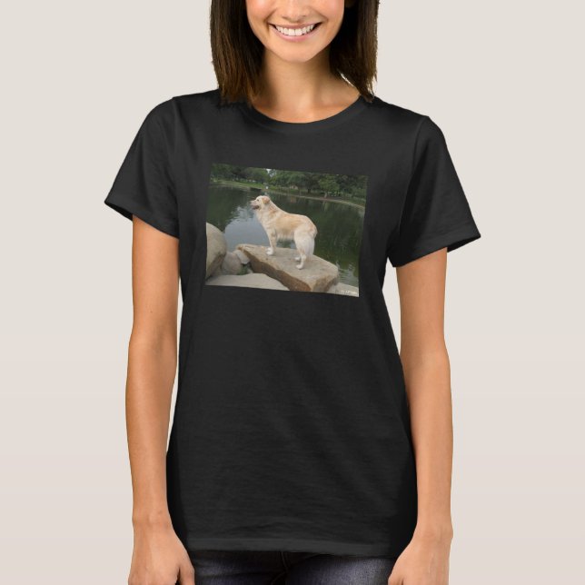Camiseta A Dog At A Pond (Frente)