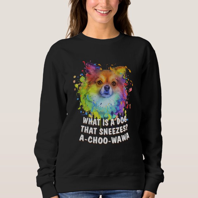 Camiseta A Dog That Sneezes Achoowawa Chihuahua Humor Chiwa (Frente)