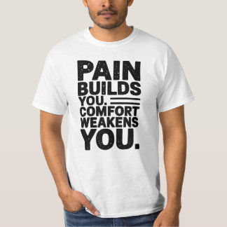 Camiseta A Dor Faz Você Dizer Motivacional