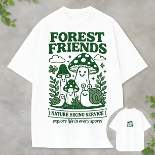 Camiseta A Dupla Aventura de Cogumelo dos FunGuys na Flores