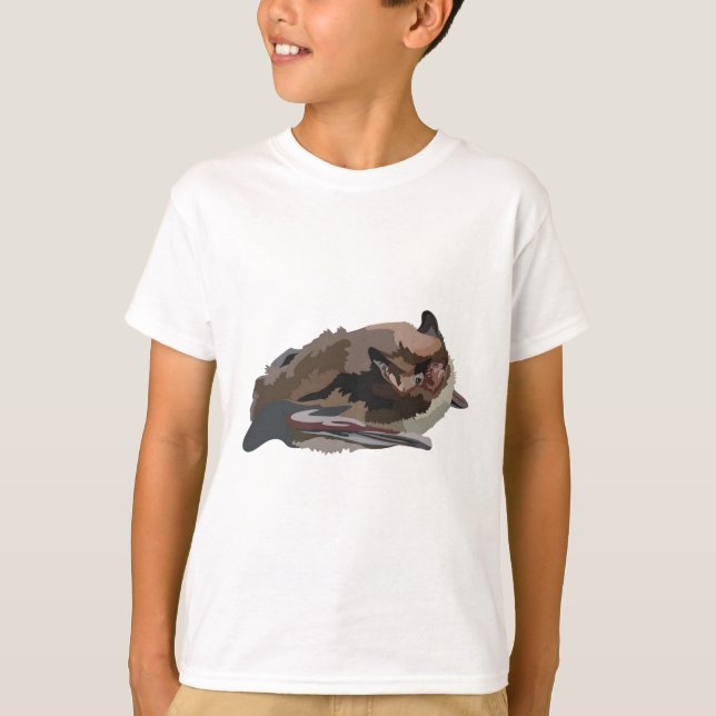 Camiseta A é para Alcathoe Bat (Frente)
