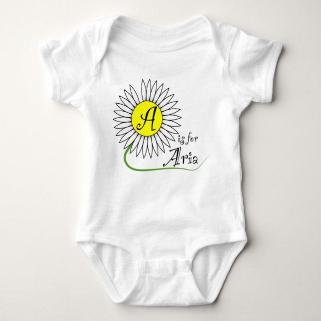 Camiseta A é para Aria Daisy (Frente)