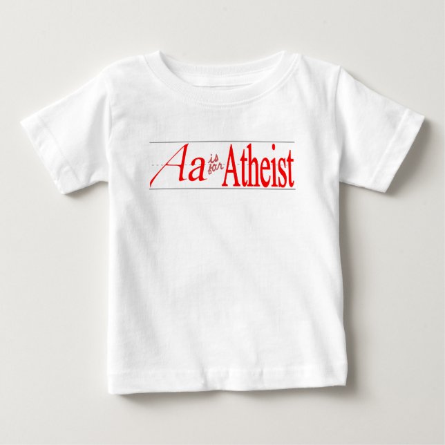 Camiseta A é para ateu (Frente)