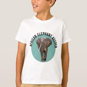 Camiseta A é para o Afro Elephant Keeper
