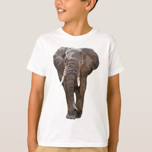 Camiseta A é para o Afro Elephant Keeper