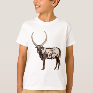 Camiseta A é para o Bovinos Ankole