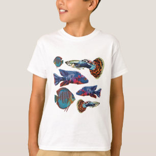 Camiseta A é para peixes de aquário