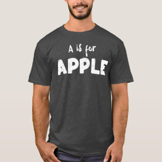 Camiseta A é para Professor de Maçã