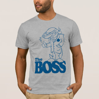 Camiseta A edição azul do esboço do chefe