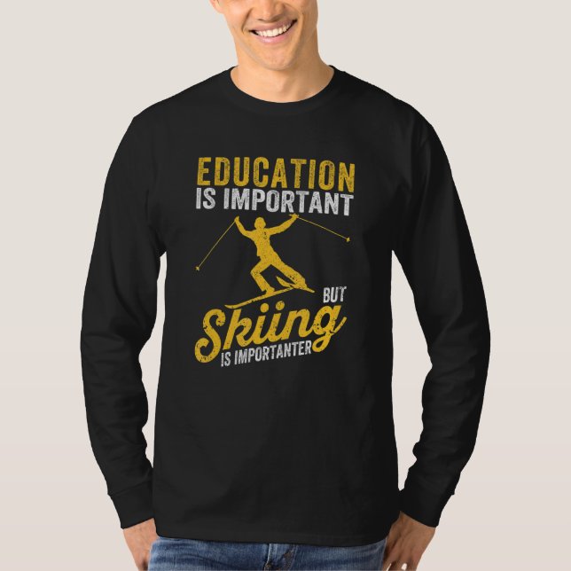 Camiseta A Educação das Crianças Jovens é Importante Mas O  (Frente)